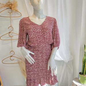 vestido corto motas blancas