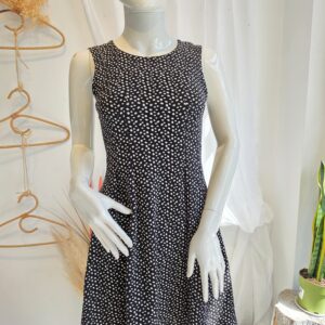 vestido sin mangas de corte A-línea