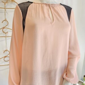 camisa manga larga rosa palido